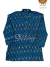 Boys Blue Ikkat Kurta 