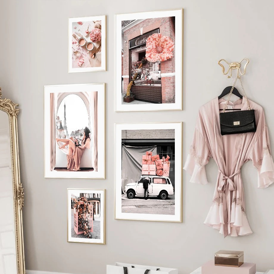 Parisian Dream Collection - Pink Toned Elegance & Lifestyle Wall Art