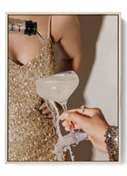Champagne Elegance - Glamorous Celebration Canvas Poster