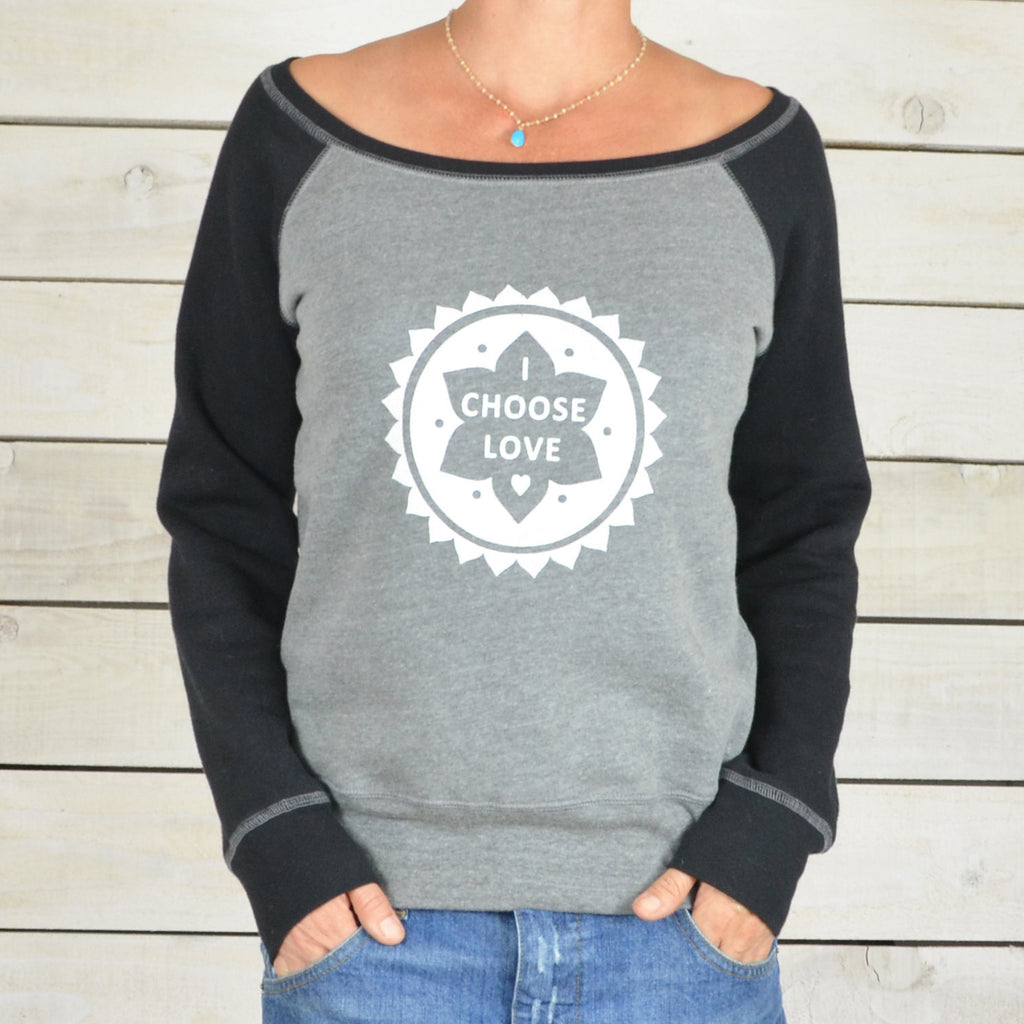 wide neck sweatshirt wholesale