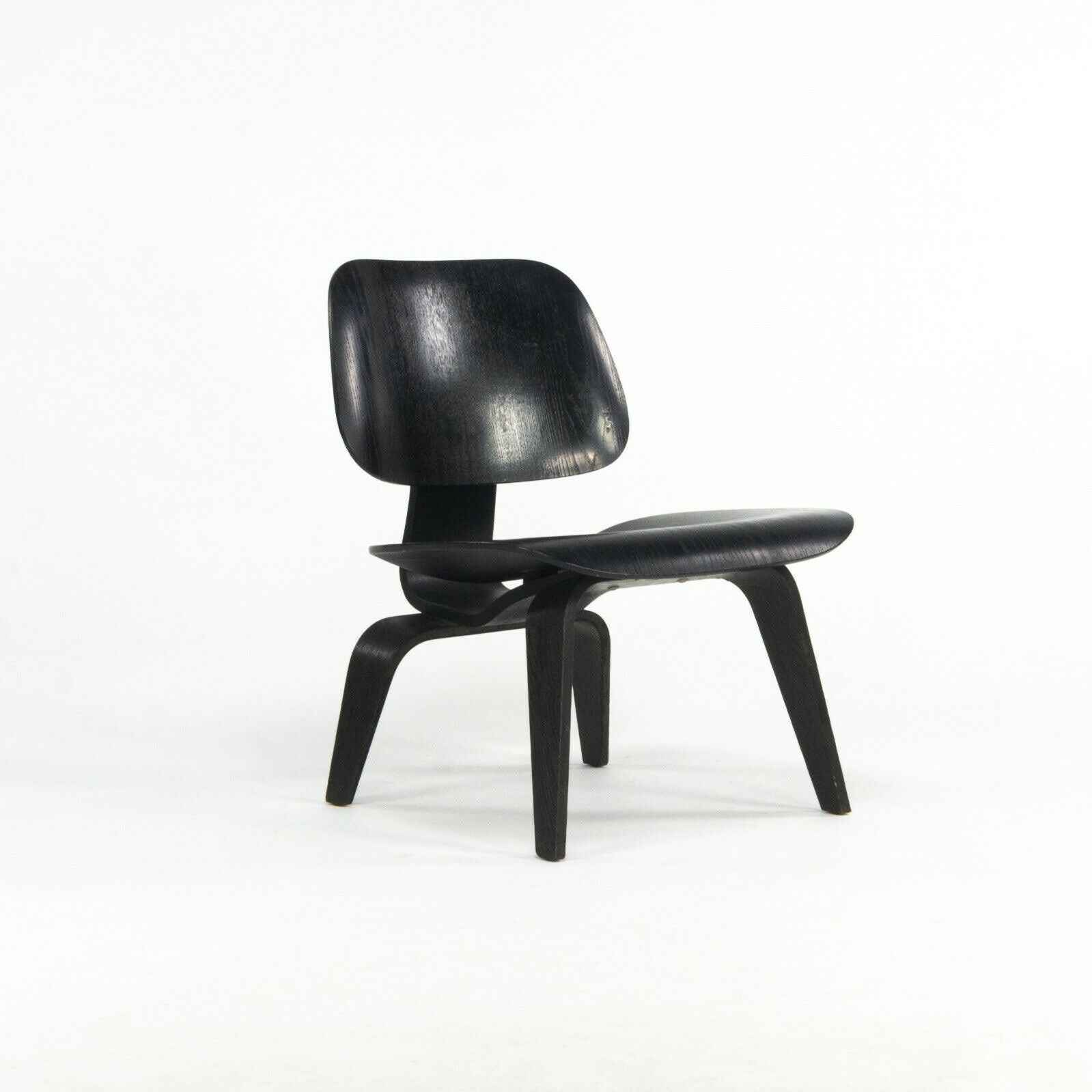 SOLD 1952 Herman Miller Eames LCW Lounge Chair Wood w/  Ebonized Black Aniline Finish