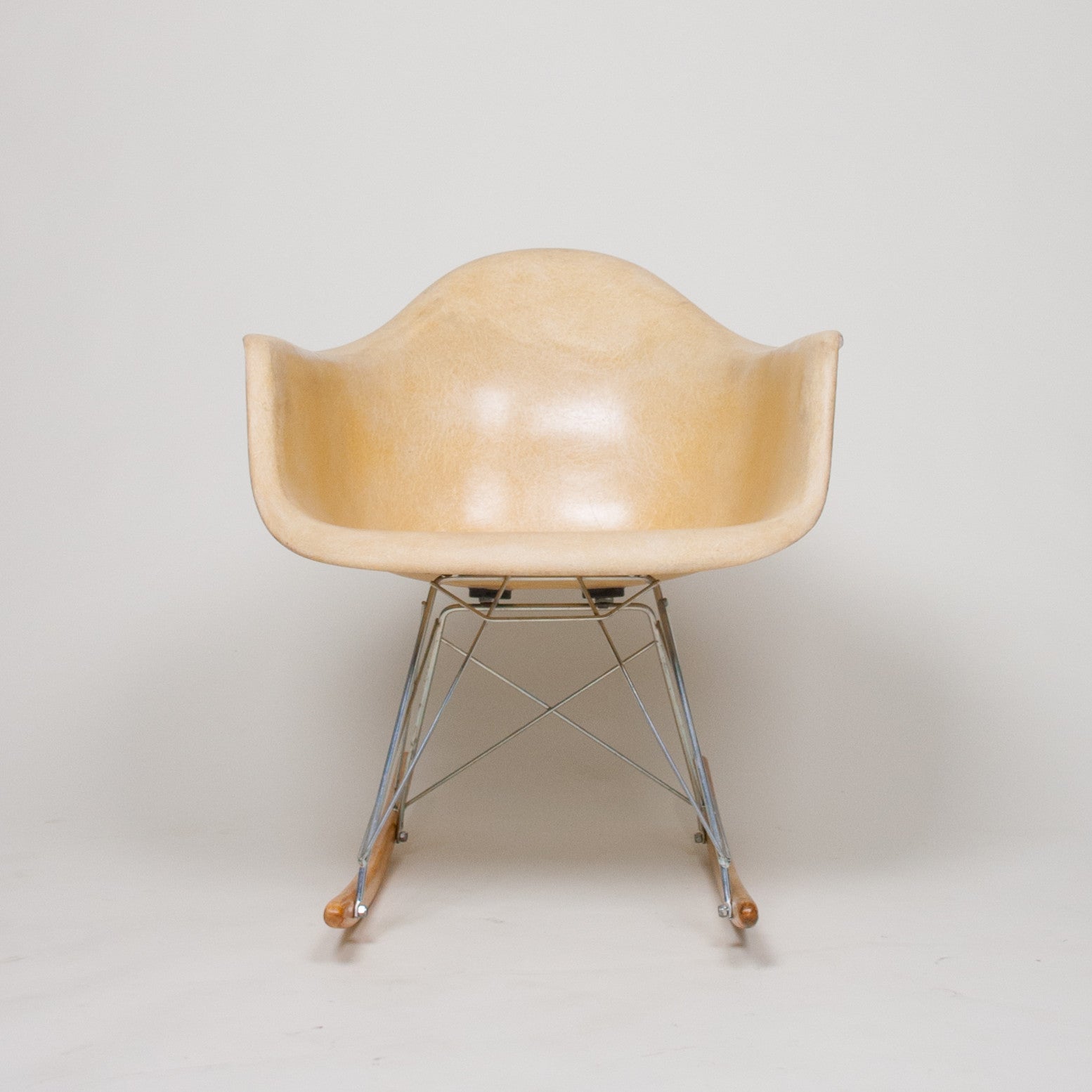 SOLD Eames Herman Miller Rocker Rocking Arm Shell Chair Marked