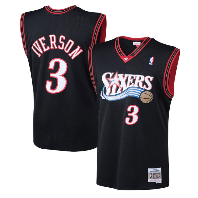 tocino pesado blusa Camiseta Philadelphia 76ers Allen Iverson - Mitchell&Ness- – CamisetasFyB