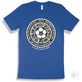 Your School Name Here Wildcats Soccer Supporters Union Design - True Royal T-Shirt