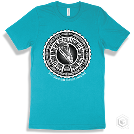 Your School Name Here Wildcats Lacrosse Supporters Union Design - Turquoise T-Shirt