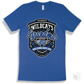 Wildcat True Royal T-Shirt - Authentic Grade A Plus Your School Name Here Wildcats Grandma Design