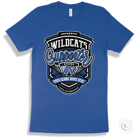 Wildcat True Royal T-Shirt - Authentic Grade A Plus Your School Name Here Wildcats Supporter Design