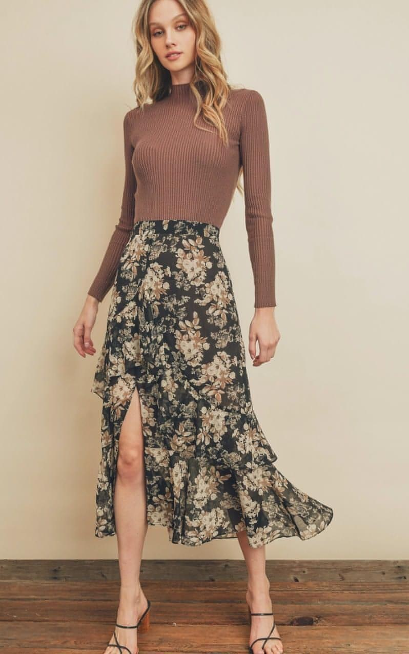 Flora Boutique – Maxi Lurex Skirt Elena