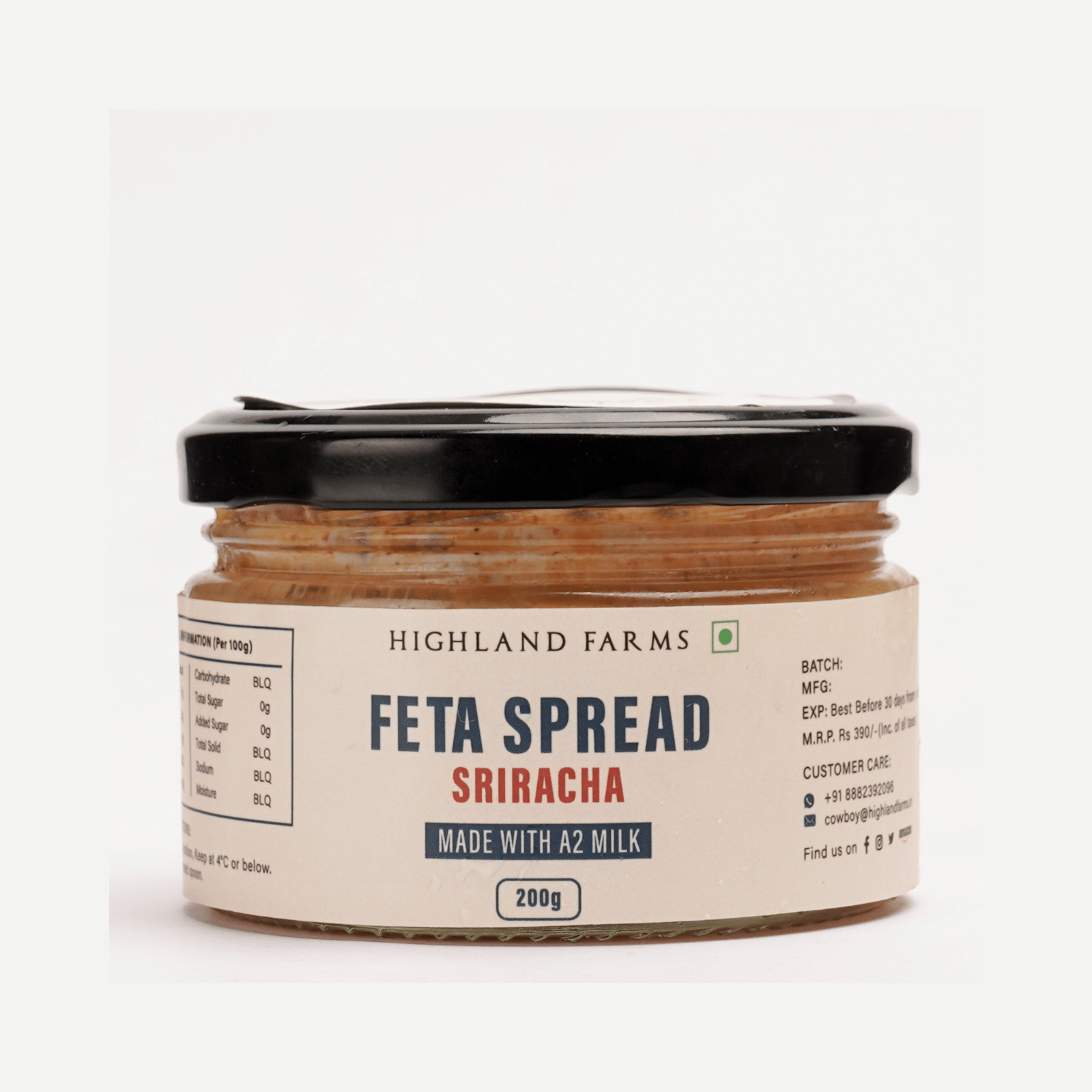 Feta Spread Sriracha, 200gm