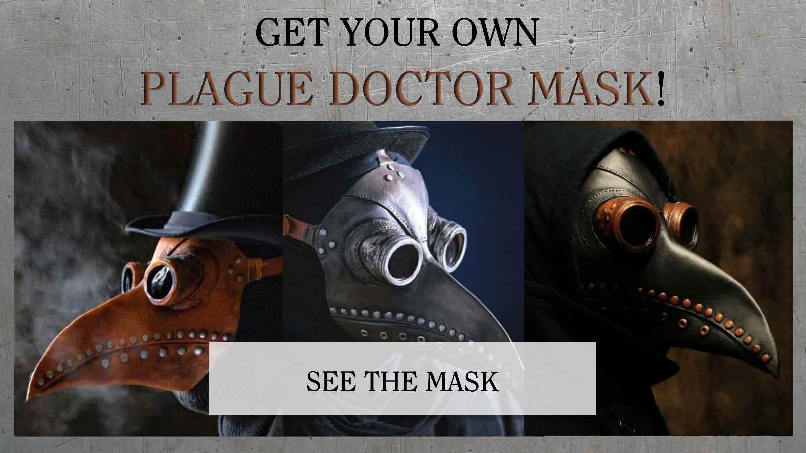 get your plague doctor mask