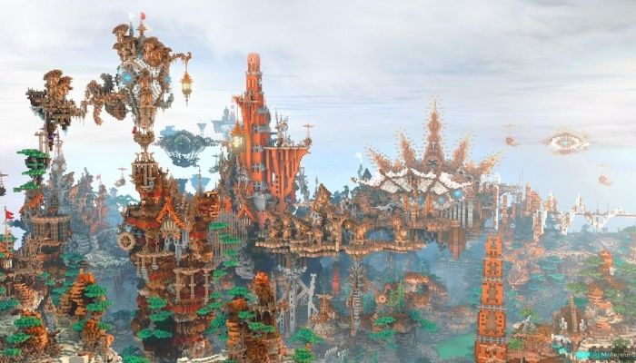 Steampunk city Minecraft