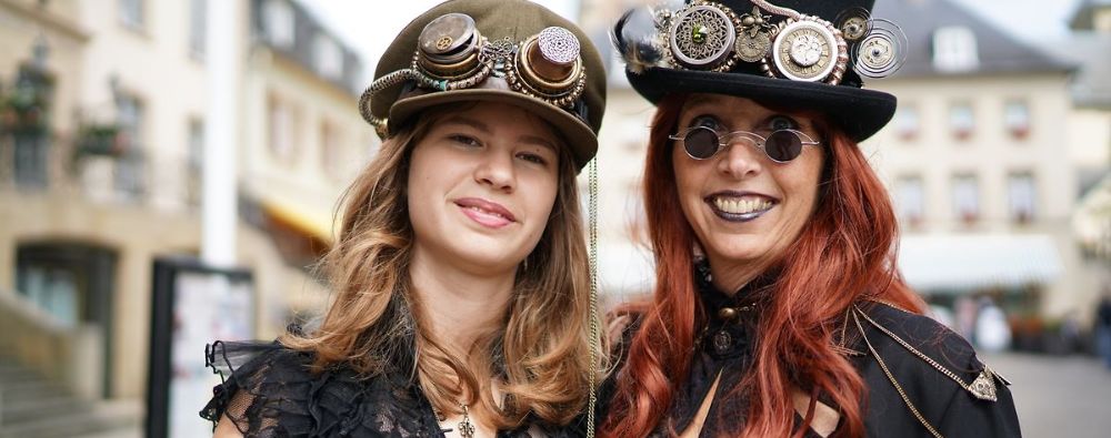 two steampunk women