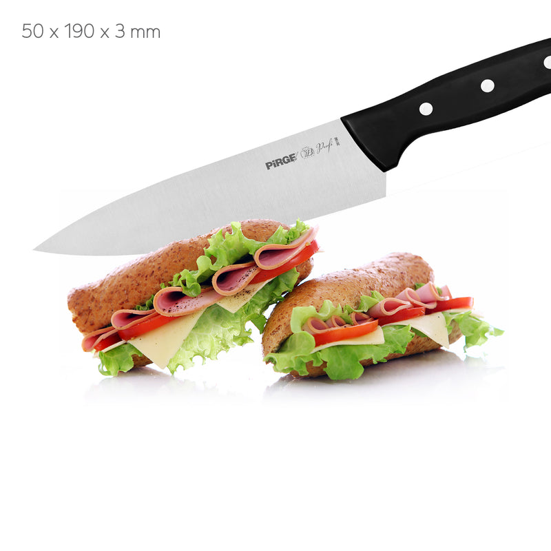 Pirge Profi Chef Knife, 19 cm Chef Knife Stainless Steel 36160