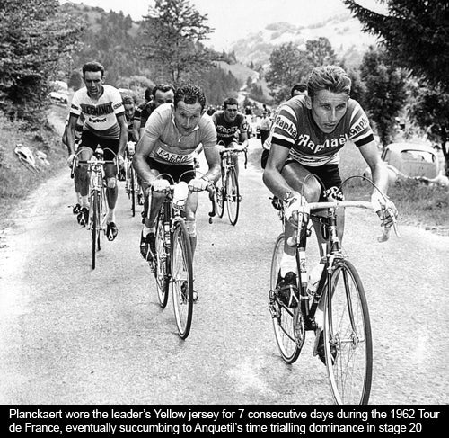 Flandria Jozef Planckaert 1962 Tour de France Yellow