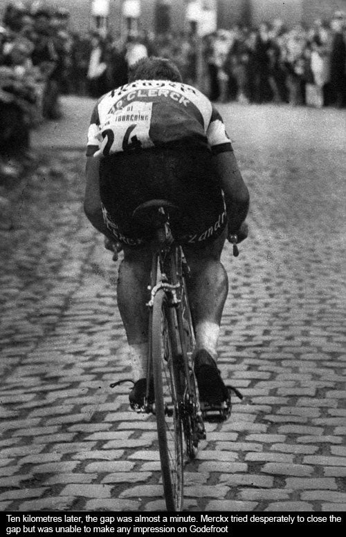 Flandria Walter Godefroot 1969 Paris-Roubaix Merckx View