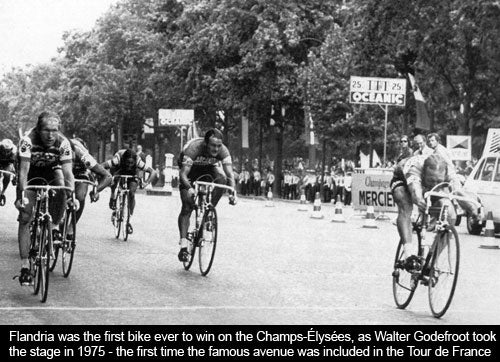 Flandria Walter Godefroot First Bike to Win on Champs Elyseeys 1975