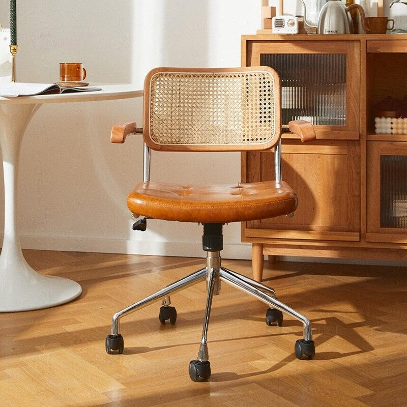 rattan work chair