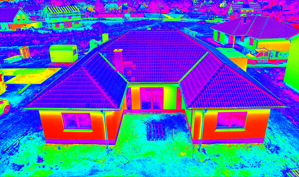 Autel EVO II Dual 640T Thermal Drones In Residential Roof Inspection