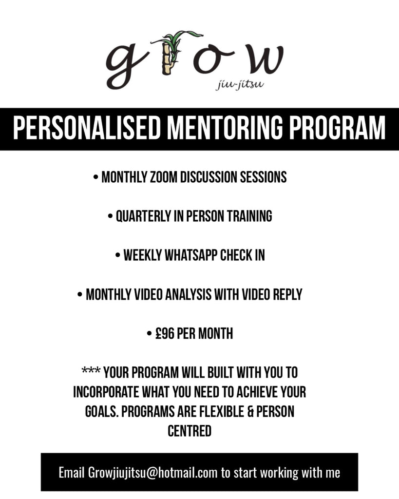 Grow Jiu Jitsu Personalised Mentoring Program