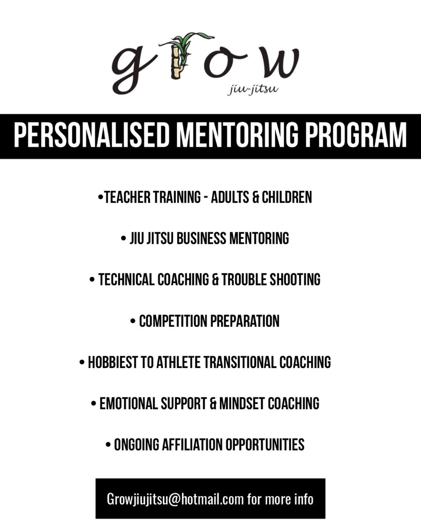 Grow Jiu Jitsu Personalised Mentoring Program