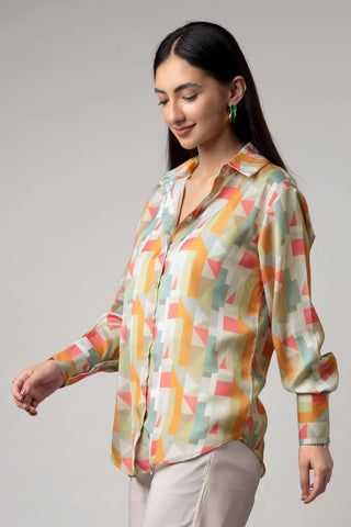 ladies printed shirt