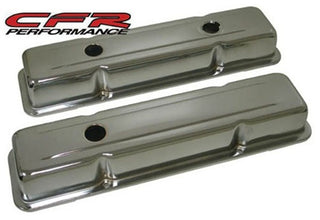 CHEVROLET 327 TURBO-FIRE VALVE COVER DECAL OEM EMBOSSED ALUMINUM (PAIR)