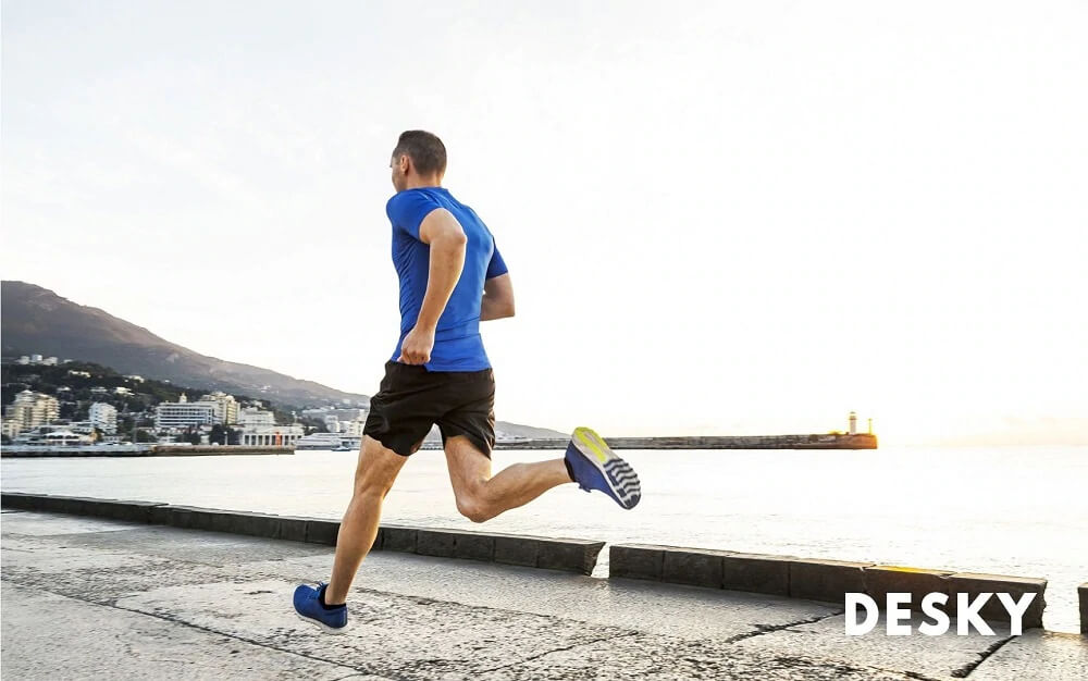 A man running