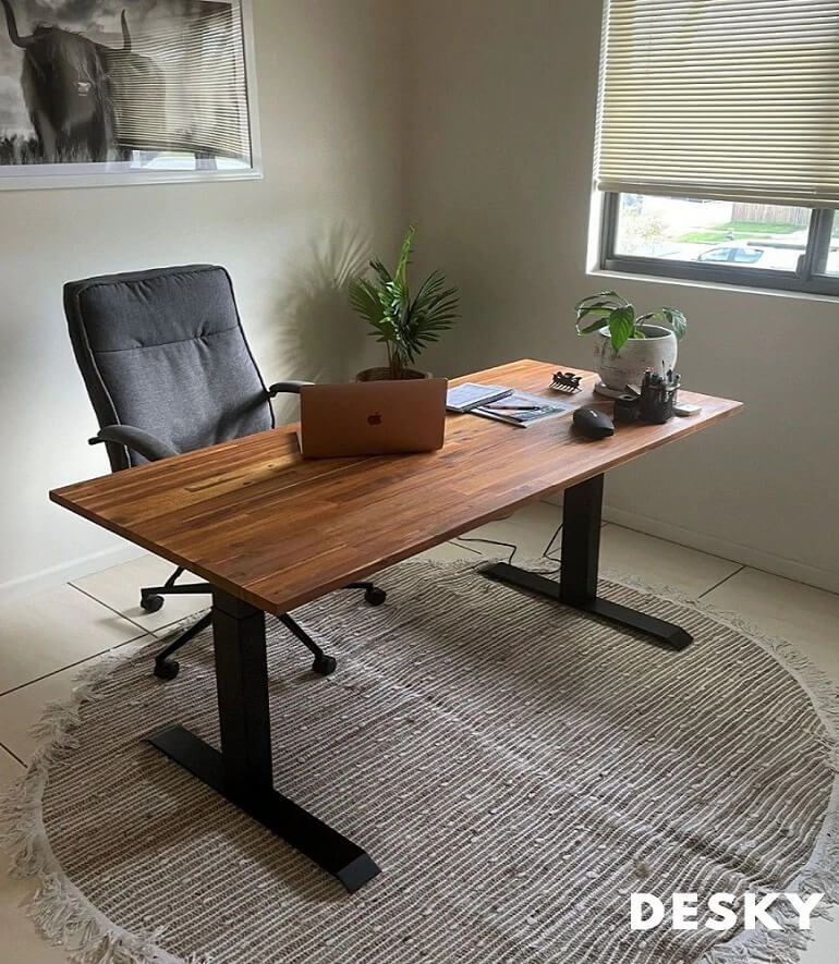 home office sit stand desk