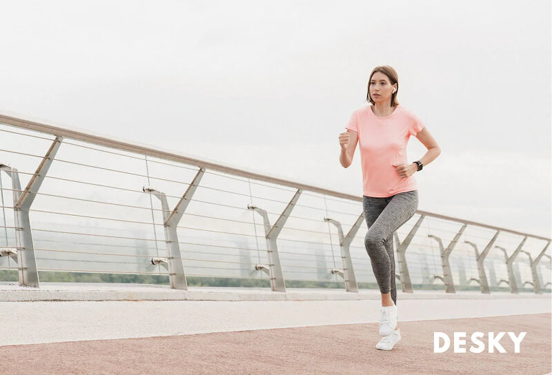 woman running to prevent sedentary lifestyle