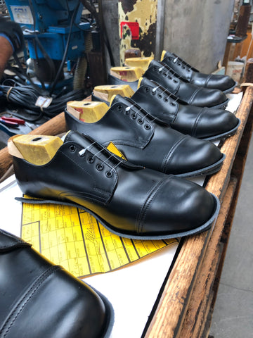 Shoes in Production at Sanders Shoe Factory