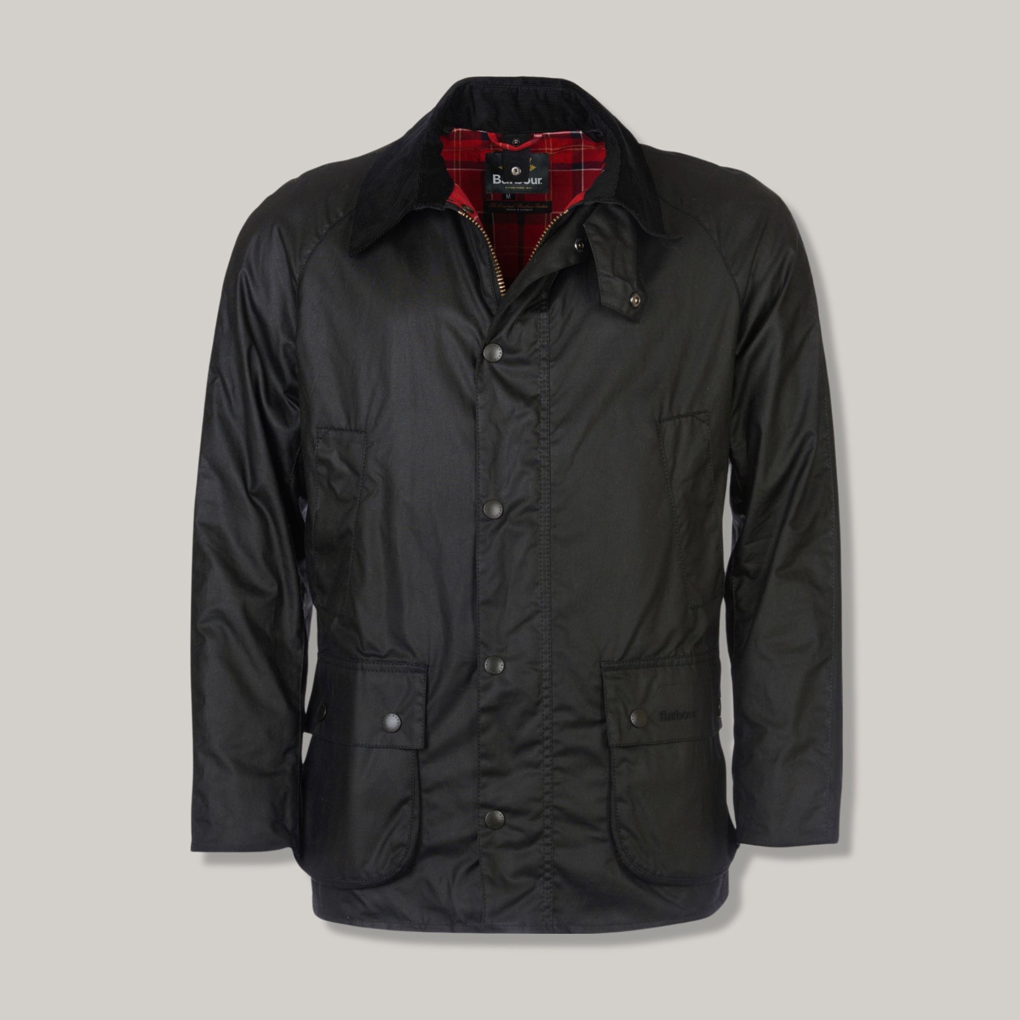 BARBOUR ASHBY WAXED JACKET - BLACK