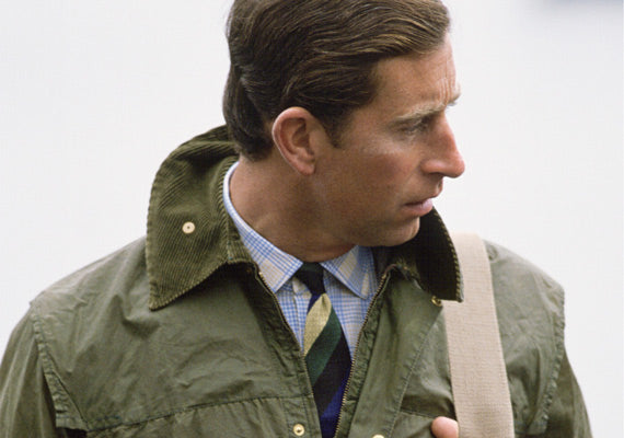 Prince Charles in his Barbour Jacket