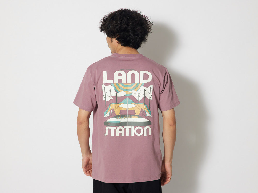 SNOW PEAK LAND STATION T-SHIRT - PINK