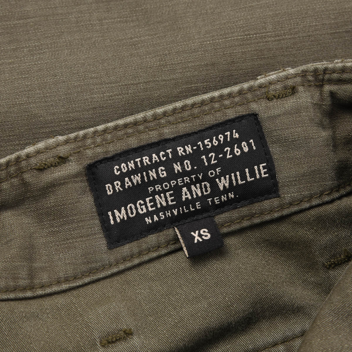 USED IMOGENE & WILLIE BLAKE MILITARY TROUSER - OLIVE