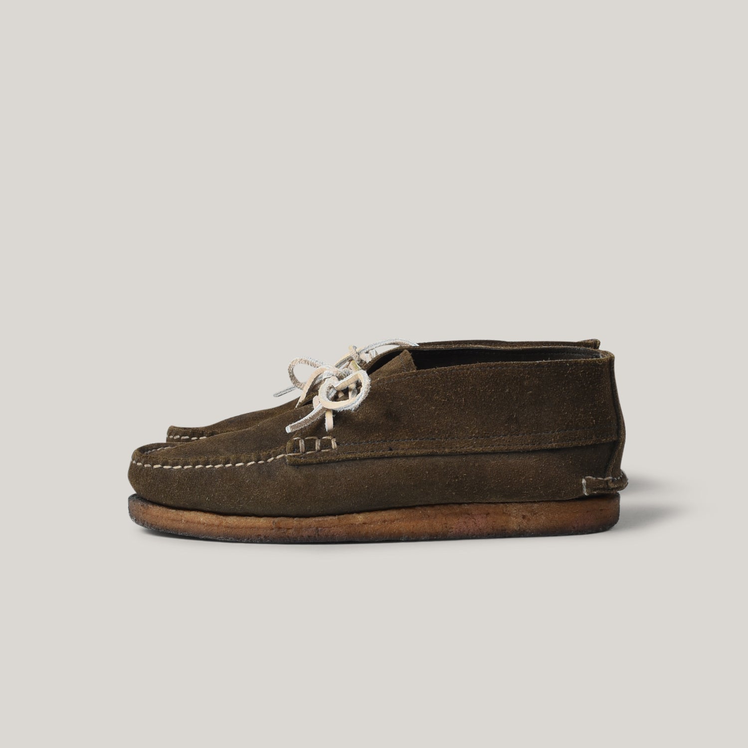 USED YUKETEN MOCCASINS  - OLIVE