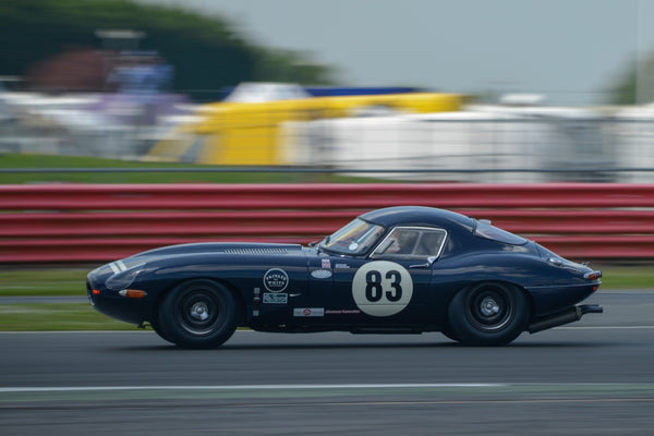 Private White VC - E-Type Jaguar Racing at Goodwood