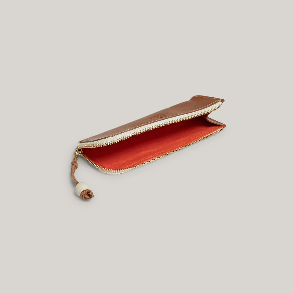 NIGEL CABOURN LEATHER PENCIL CASE - TAN