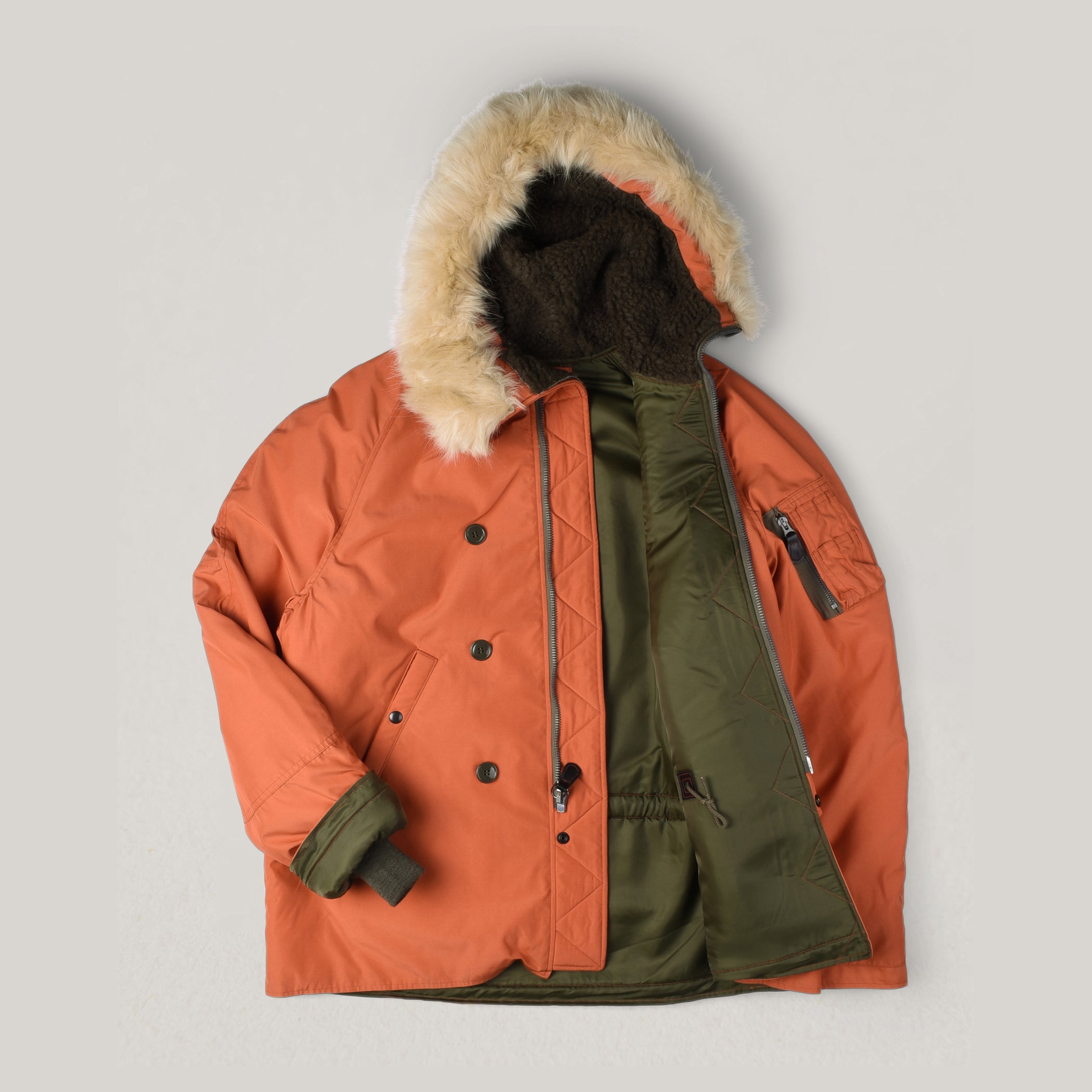 BUZZ RICKSON TYPE N-3B FLIGHT JACKET - ORANGE