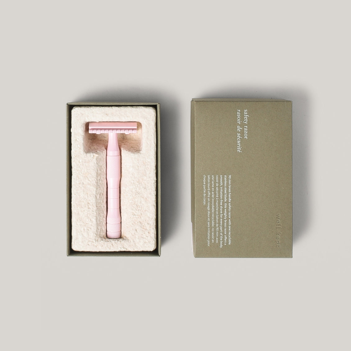 WELL KEPT SAFETY RAZOR - DUSTY ROSE