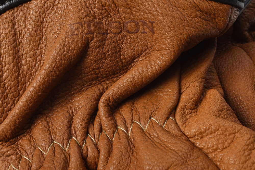 FILSON LINED GOATSKIN GLOVES - SADDLE BROWN