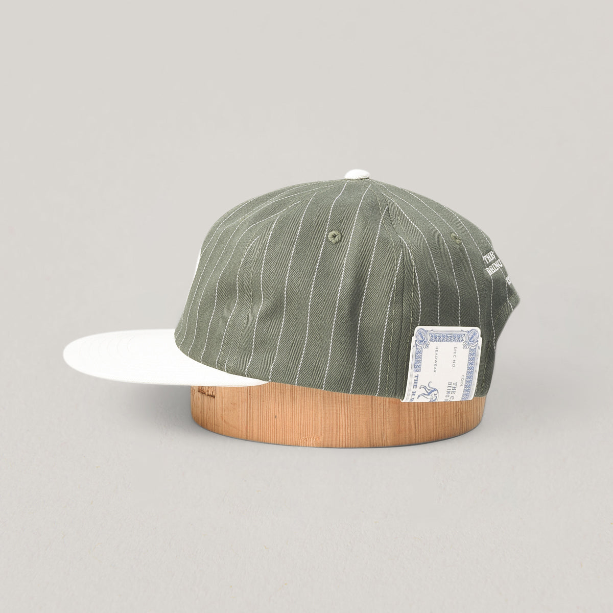 H.W. DOG & CO. STRIPED BB CAP - GREEN/BEIGE