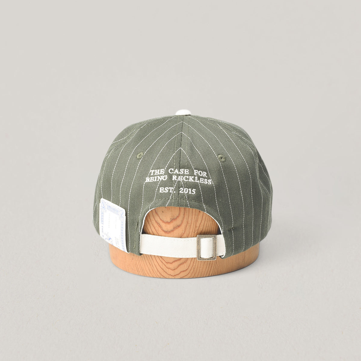 H.W. DOG & CO. STRIPED BB CAP - GREEN/BEIGE