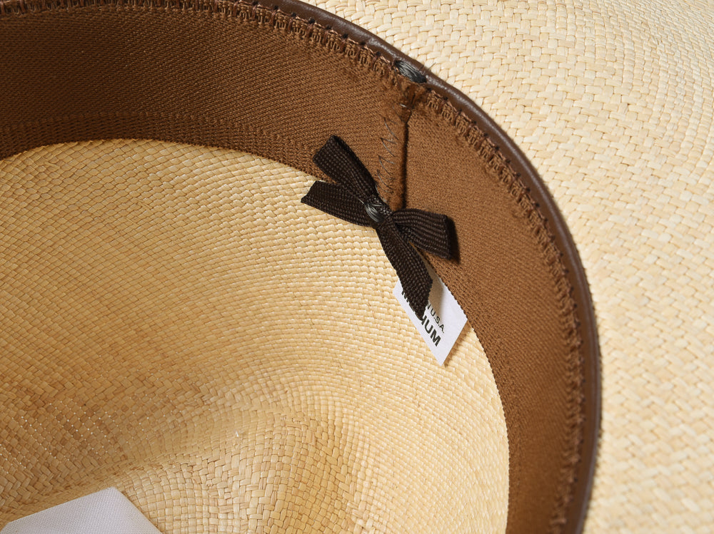 STETSON DESTINY STRAW FEDORA - NATURAL