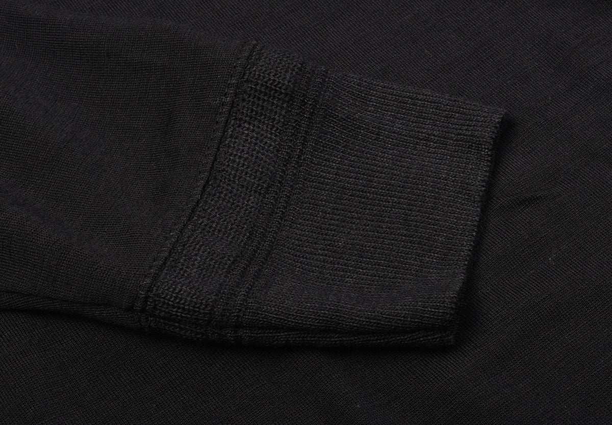 HEIMAT MERINO RAGLAN LONG SLEEVE - SCHWARZ