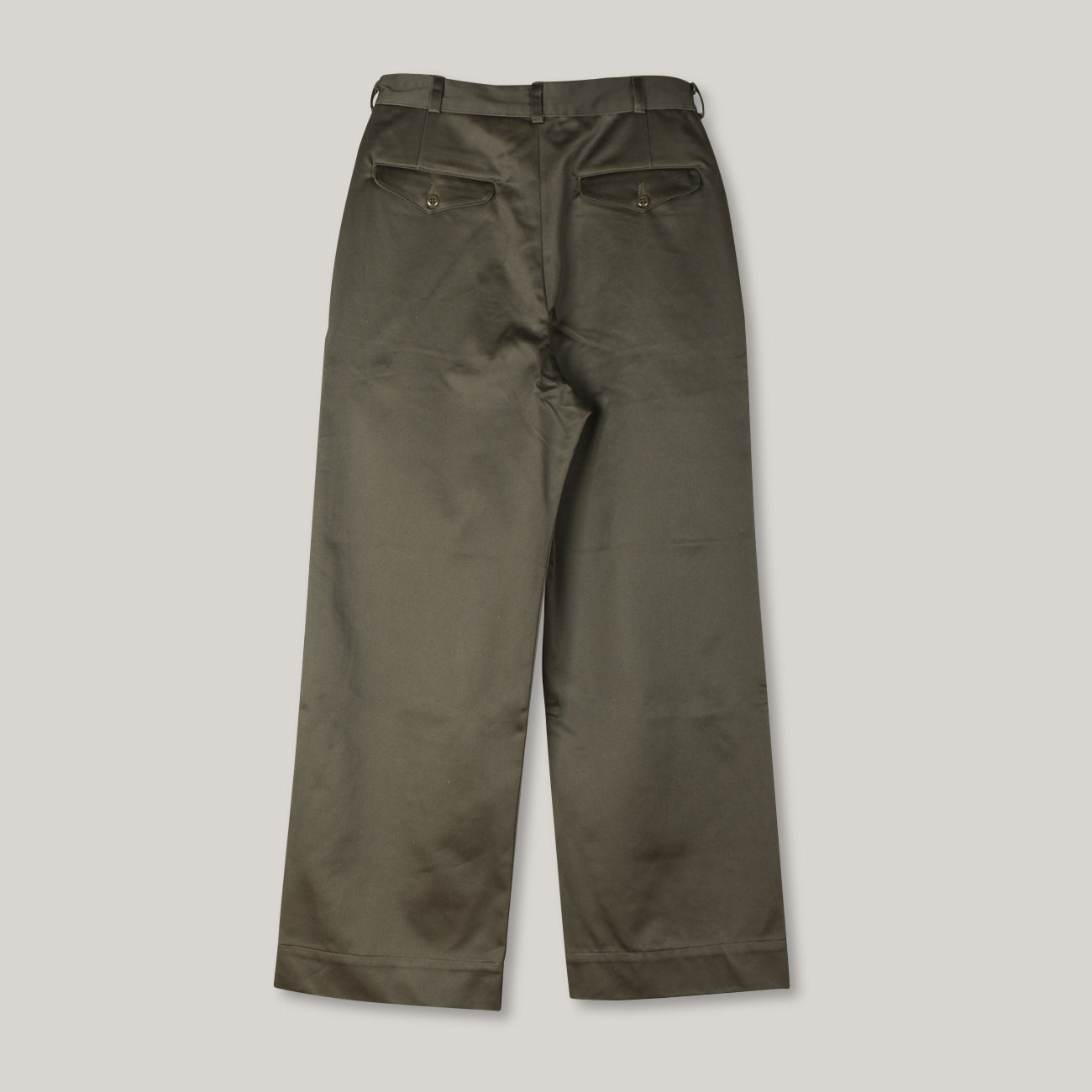 MONITALY CHINO PANTS - VANCLOTH SATEEN OLIVE