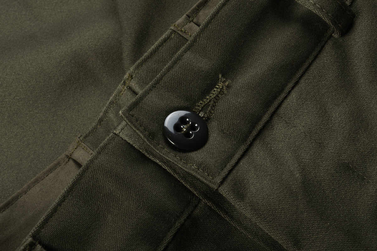 MONITALY CHINO PANTS - VANCLOTH SATEEN OLIVE