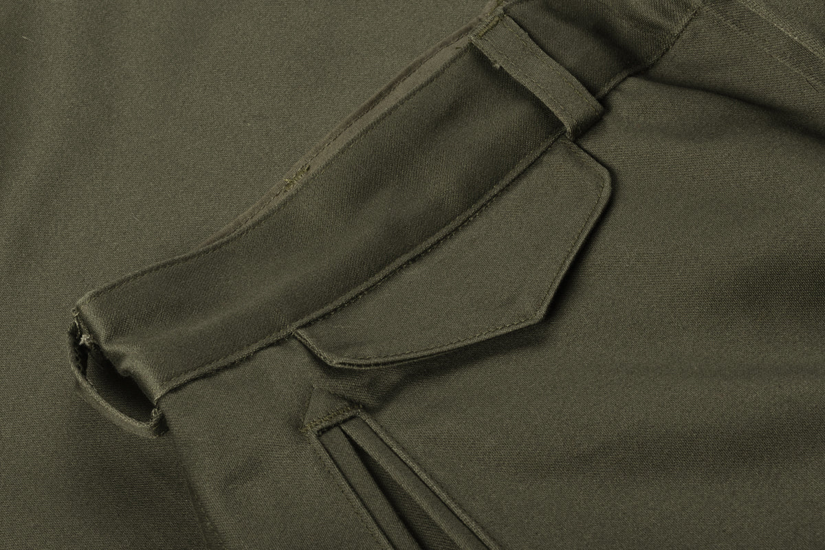 MONITALY CHINO PANTS - VANCLOTH SATEEN OLIVE