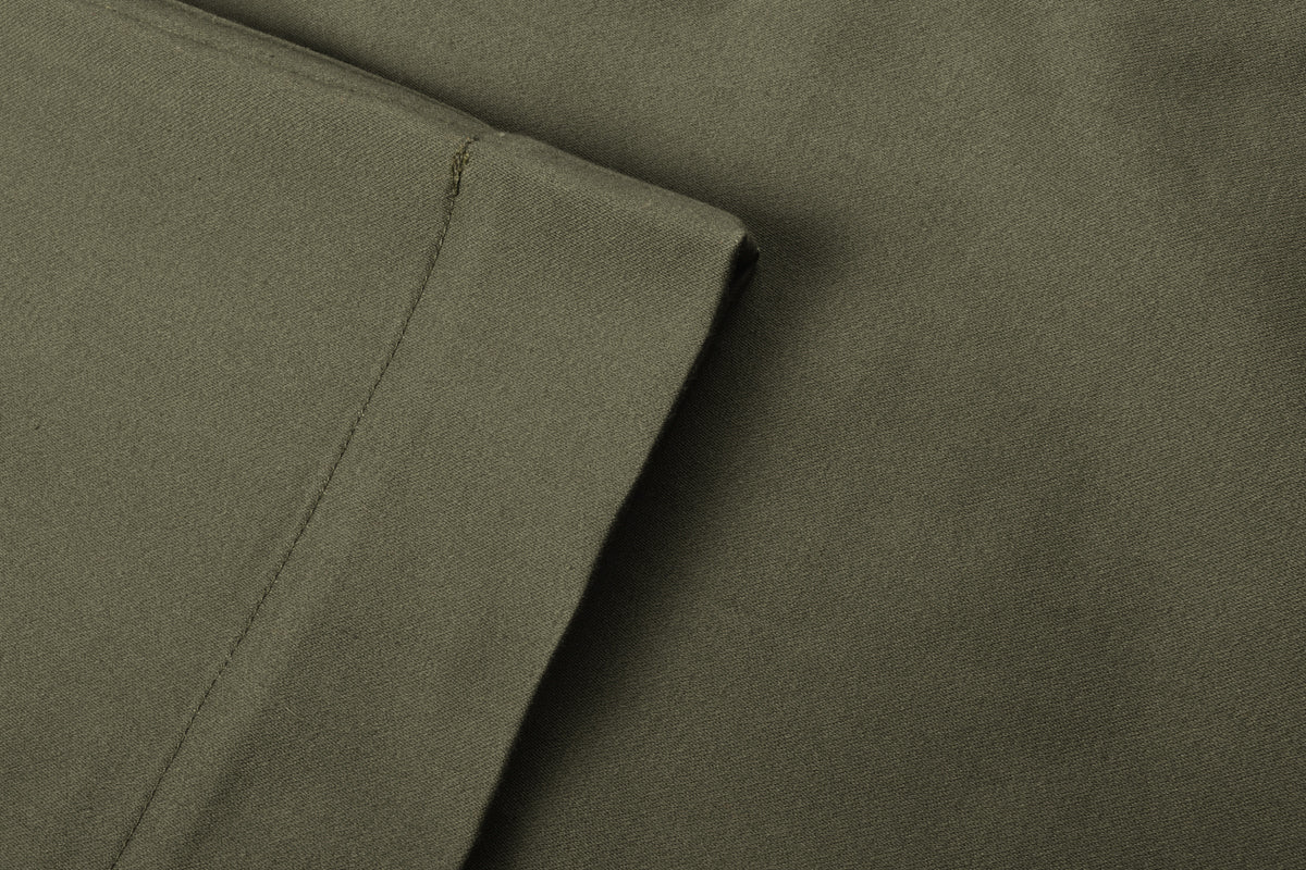 MONITALY CHINO PANTS - VANCLOTH SATEEN OLIVE