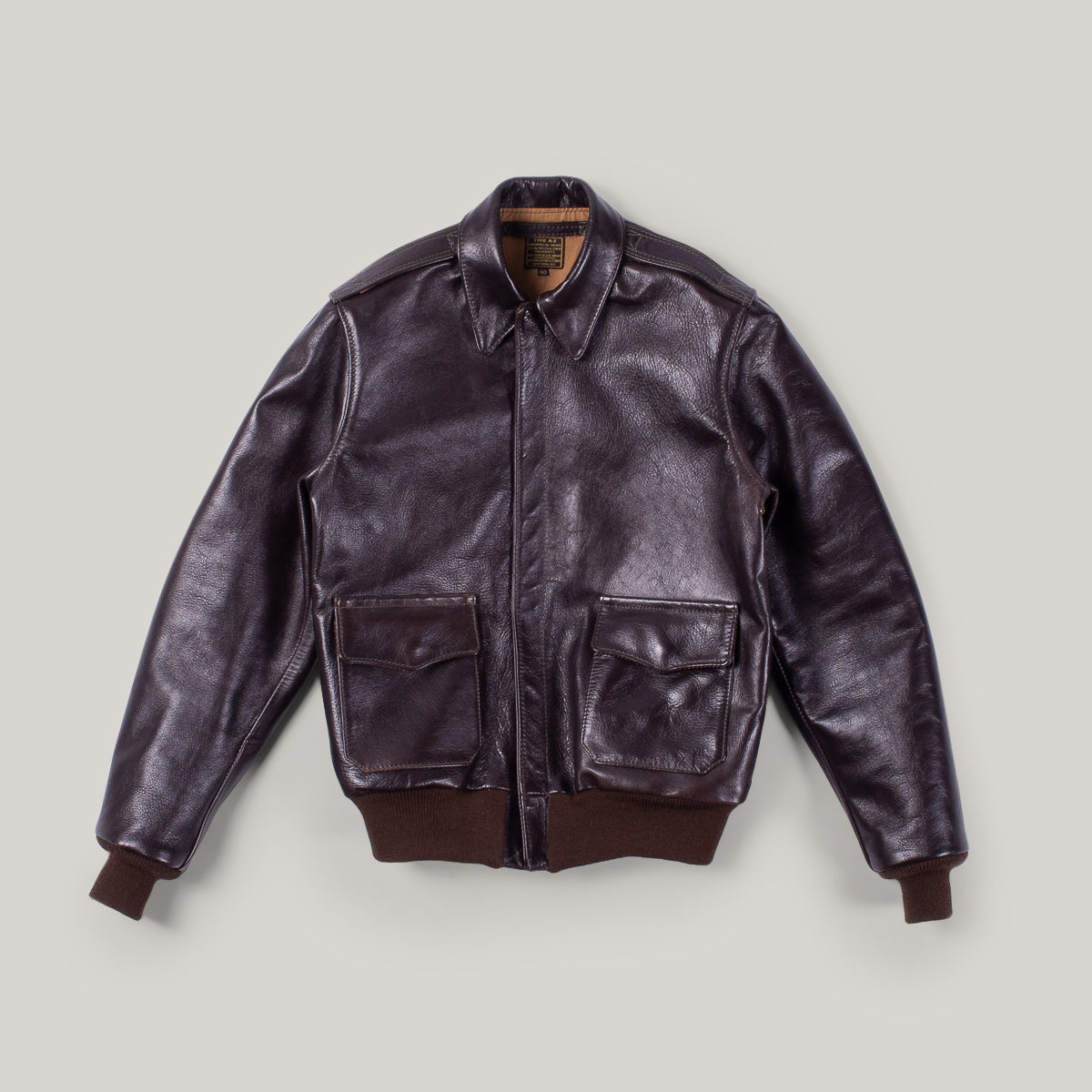 AERO LEATHER A2 BRONCO - SEAL HORSEHIDE/MID BROWN KNIT – Pickings and Parry