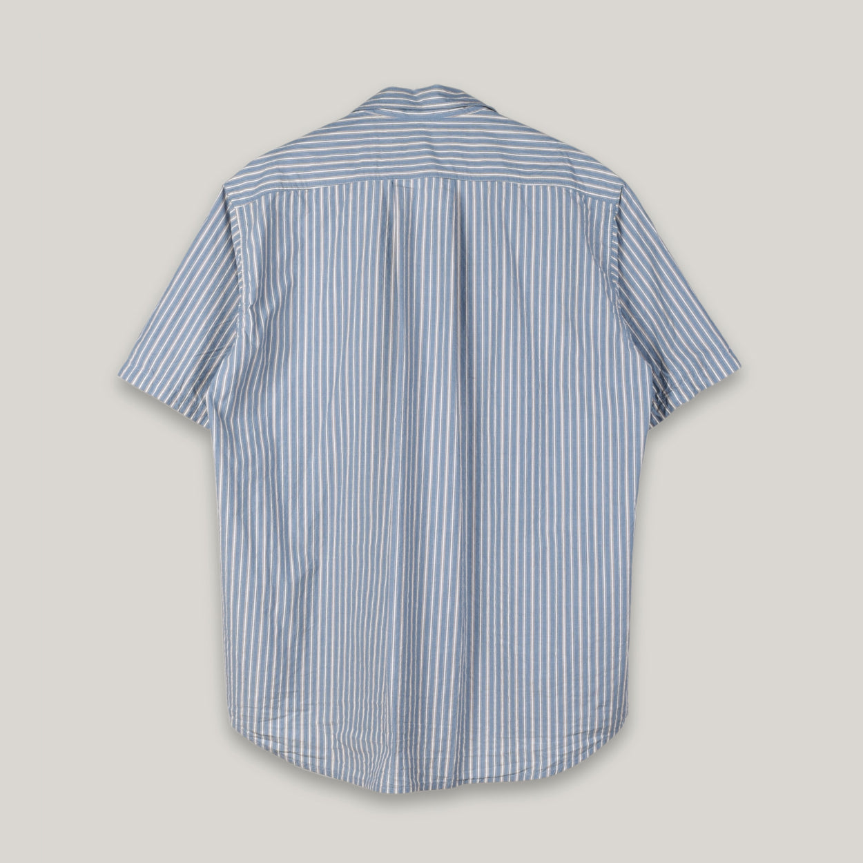 1ST PAT-RN STRIPE GUIDE SHIRT - LIGHT BLUE/ WHITE